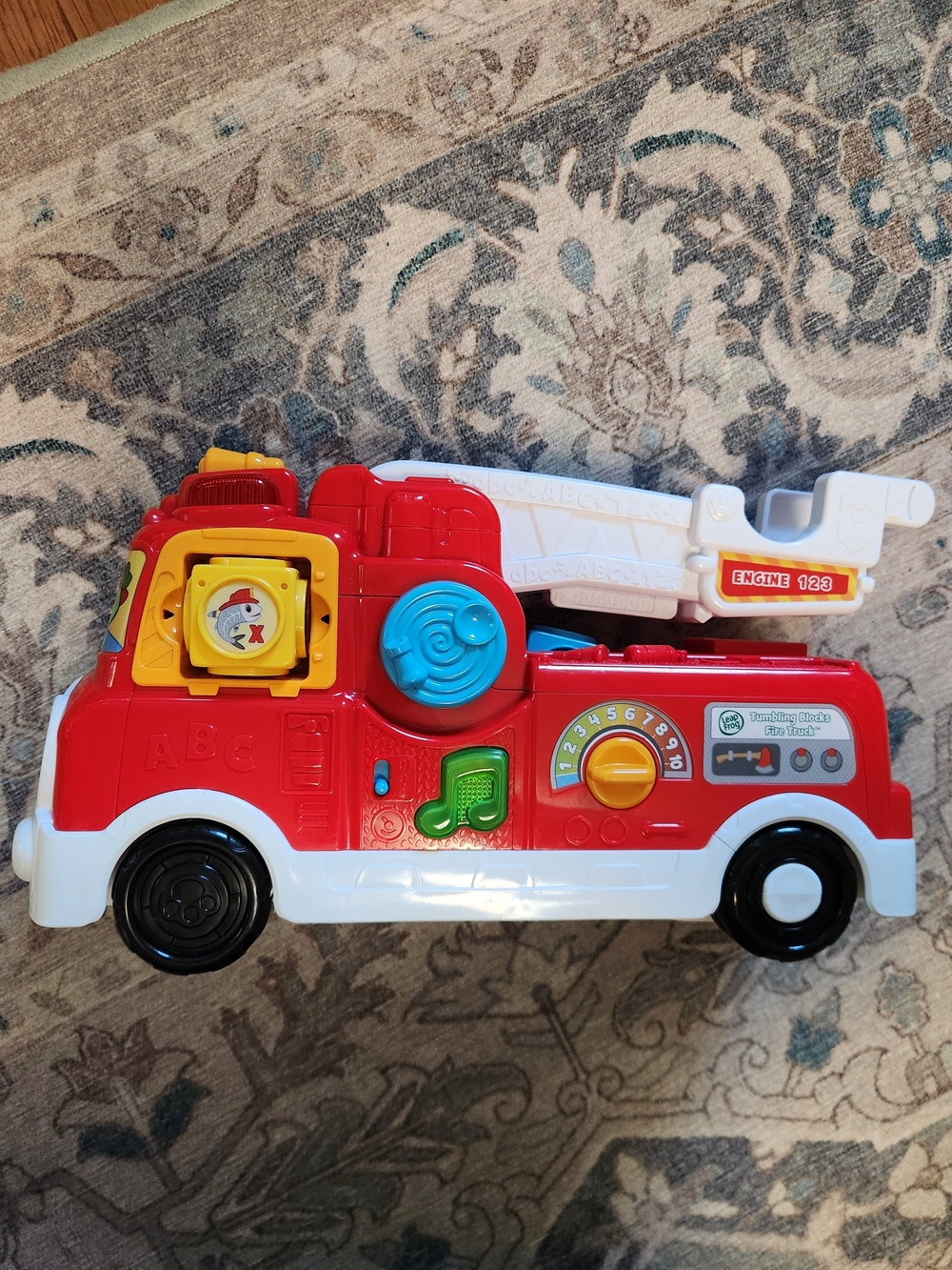 Leapfrog Tumbling Blocks Alphabet Letters Fire Truck Kids Learning Abcs Toy